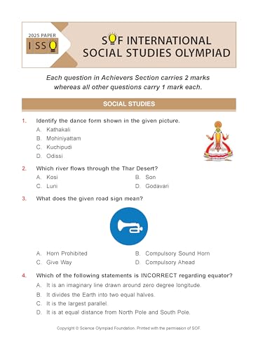 Image of MTG International Social-Studies Olympiad (ISSO) Workbook Class 4 - Chapter-wise MCQs with Achievers Section - SOF Olympiad Books For 2026-27 Exam