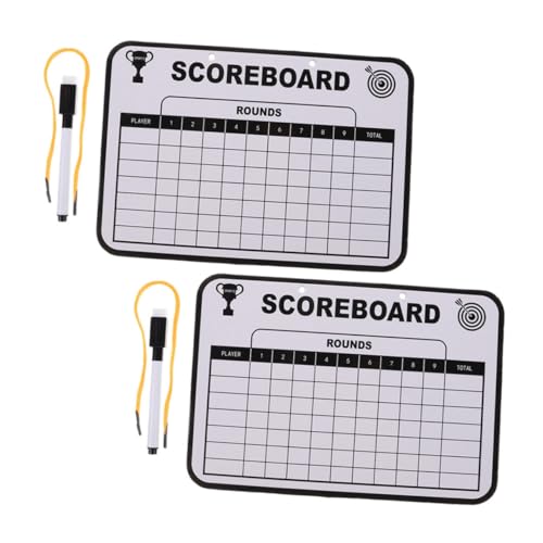 balacoo 2pcs tablero de puntajes de golf doble cara reutilizable miniatura 1