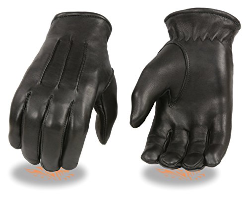 Men's Deerskin Leather Thermal Driving Gloves (Small)