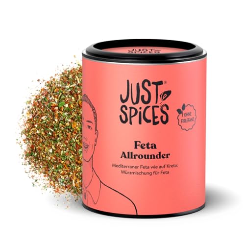 Just Spices Feta Allrounder I Für Feta wie aus Kreta und andere mediterrane Gerichte I Gewürzdose, 35 g