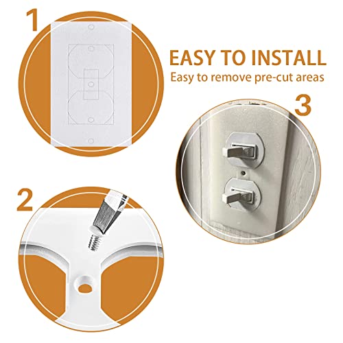 Birllaid Wall Outlet Insulation Gasket Wall Plate Foam Gasket Pads, 26-Pack #TOP2