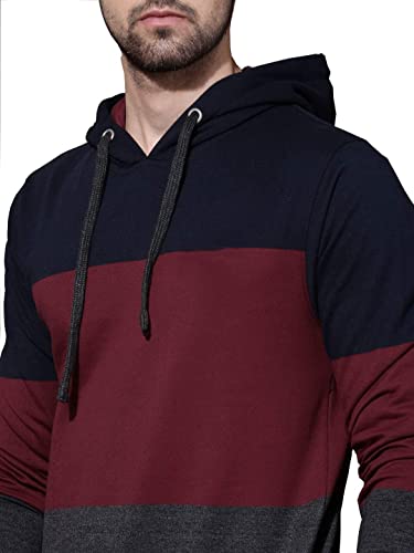 Image of Veirdo Men's Regular Fit Cotton Sweatshirt Hoodie - Multicolor