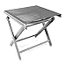 INDA-Exclusiv Garten - Fußhocker - zusammenklappbar - Klapphocker - Aluminium - wetterfeste Gartenmöbel - Silbergrau/Anthrazit