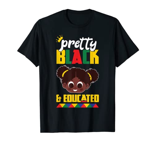 Niña Negra Hija Sobrina Regalo Bastante Negro Y Educado Camiseta