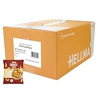 HELLMA Erdnussflips - 80 Stk. Knusprige Knabberei im Mini-Beutel je 8 g - Snack-Vorrats-Box - für Büro oder unterwegs