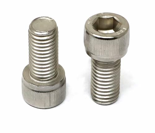 Image of iexcell 5 Pcs M12 x 25mm Thread Pitch 1.75 mm Stainless Steel 304 Hex Socket Head Cap Screws Bolts Kit