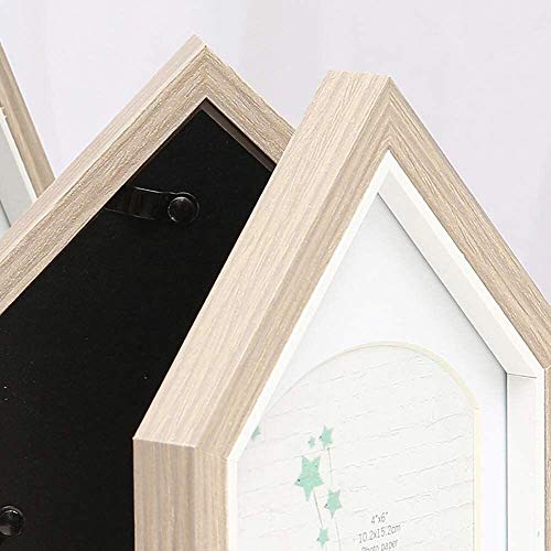 Photo Frame 3 Faltbildrahmen, 4x6 klappbare faltete dreifache Fotorahmen mit Glasabdeckung, Steht vertikal auf dem… – Bild 8