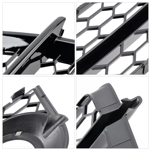 Grille pare chocs compatible avec 2007-2010 TT MK2 ensemble calandre antibrouillard avant