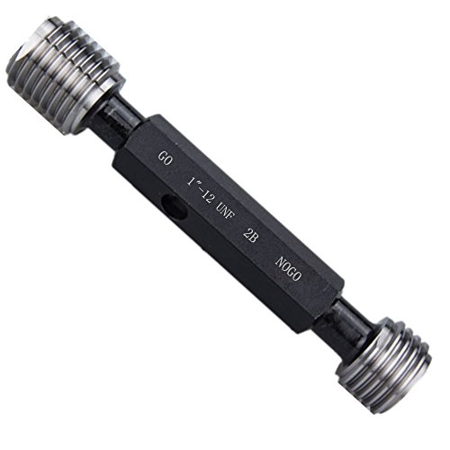 Image of 1"-12 UNF Thread Plug Gage 2B GO NOGO 100% Calibrated 1"-12 UN Plug Gauge