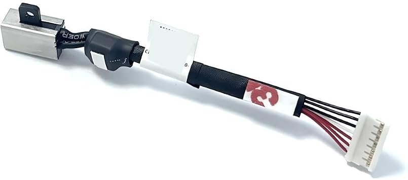 DC in Power Jack Charging Port Cable for Dell Precision 5530 | P56F002 64TM0 064TM0 DC30100X300 DC30100X200 DC in Power Jack Charging Port Cable Socket Plug Connector Harness