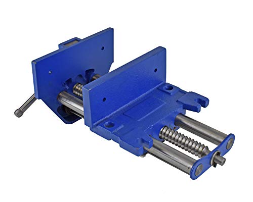 Yost Vises M10Ww Rapid Action Woodworking Vise | Quick Release Lever For Quick Adjustments | 10 Inch Jaw Width | Made With Heavy-Duty Cast Iron | Blue #TOP6