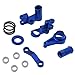 HobbyPark Aluminum Steering Bellcranks and Servo Saver Set w/Bearings For Traxxas 1/10 Slash 4x4 Hop-Up Upgrade Parts Navy Blue