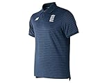Temporada: 2019/20 New Balance - Polo de críquet de Inglaterra, Color Azul Marino (2019)