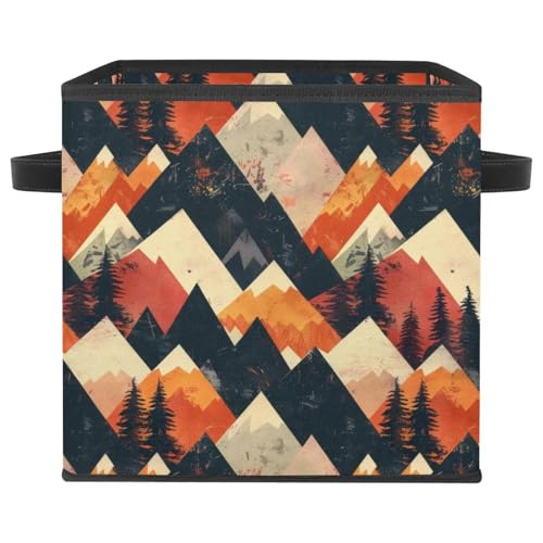 Boîtier de rangement avec double poignées paniers pliables pour dressing