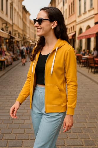 Image of FUNDAY FASHION Women's Trendy Fleece Zipper Sweatshirt with Hoodie for Women