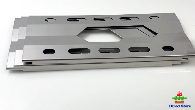 Shengyongh Edelstahl-Heizplatte 3er-Set - Ersatz Für Nexgrill 720-0337, 720-0511, 720-0586A U.a., 17,3x6,15cm
