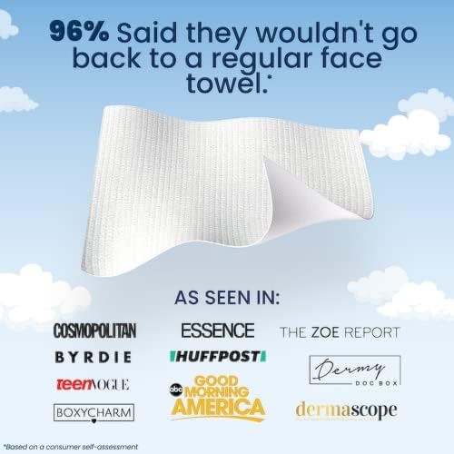 Clean Skin Club Clean Towels XL | World's 1ST Biodegradable Face Towel | Disposable Makeup Removing Wipes | Dermatology Tested & Approved (2 Pack | 100CT)