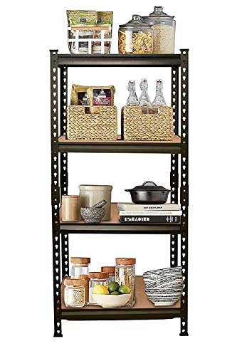 Image of 48 * 24 * 12-4 Shelf Heavy Duty and Adjustable Shelf Steel Storage Rack Garage Shelves Display Rack Boltless Rack