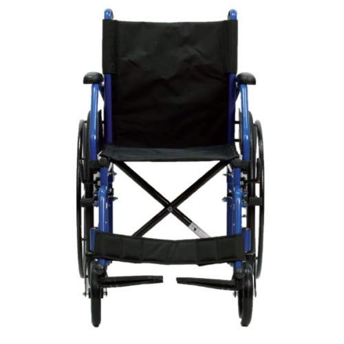 TERMIGEA Carrozzina Pieghevole Seduta 46 cm Blu Acciaio