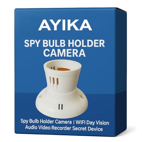 Image of HD WiFi 1080P Spy Bulb Holder Camera Hidden Socket Camera Mini Security Secret Nanny Cam with Live Audio & Video Recording