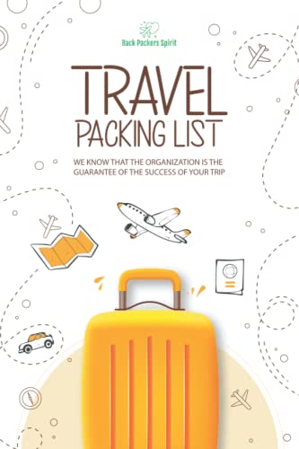 TRAVEL PACKING LIST - 100 PAGES TO NOTE AND CHECK ALL YOUR BUSINE...