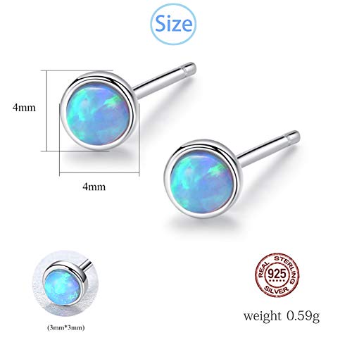 SUNSK Maansteen Oorbellen Oorsteker Vrouwen Mode Sieraden 925 Sterling Zilver Oorbellen Studs Minimalistische Sieraden voor Gevoelige Oren - Image 3