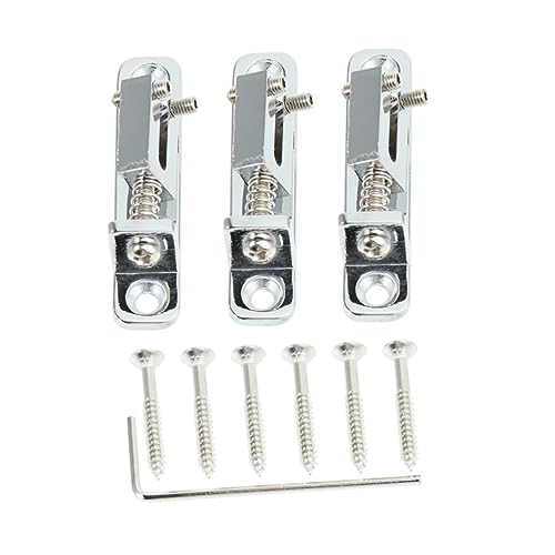 Levemolo Ga1200 Roller Bridge Tremole Saddles Guitar Bridge for Bass Guitar Metal Parts