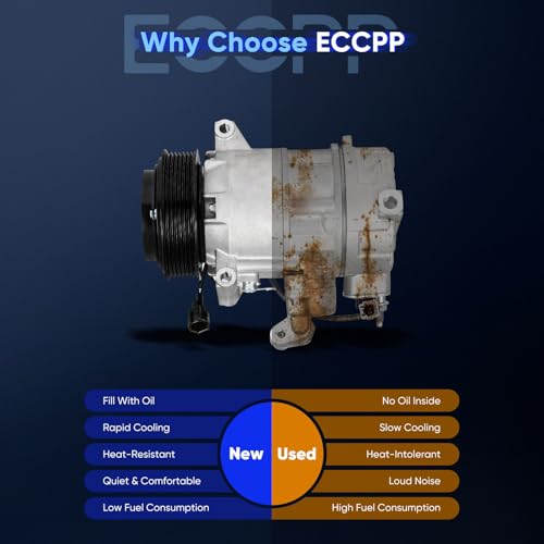 Image of ECCPP AC Compressor Fit for INFINITI EX35 G35 M35 3.5L 2008-2010 | Fast Cooling AC Compressor with Clutch