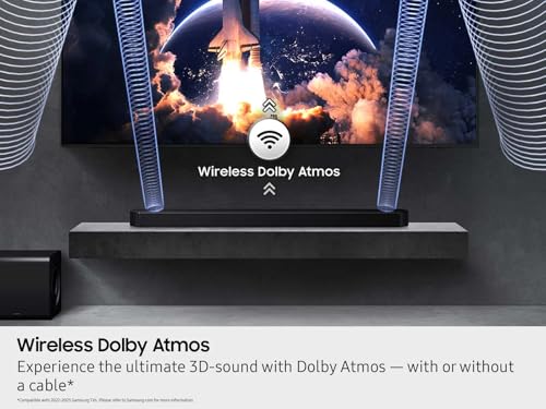 Image of Samsung Q-Series Soundbar HW-QS700F 3.1.2 ch Subwoofer (2025 Model) Convertible Fit, Wireless Dolby Atmos, Q-Symphony