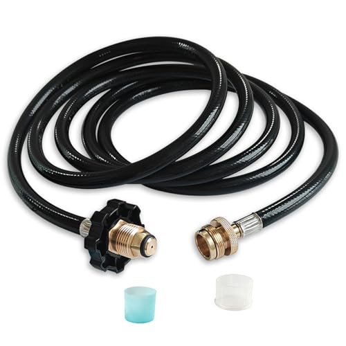 F273704 10FT Propane Adapter Hose for Mr Heater Buddy Series,for Big Buddy/Little Buddy/Portable Buddy Accessories to Propane Tank,Propane Heater Adapter Hose,for Buddy Flex Heater Hose to Propane Keg