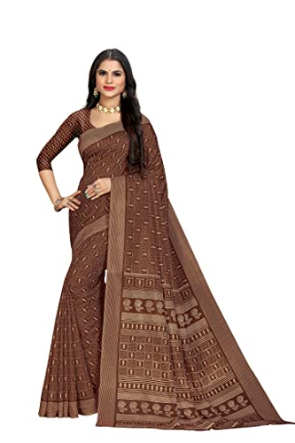 Image of Vimla Women's Kanjivaram Silk Uniform Saree and Unstitched Blouse Piece | Office School Uniform Saree For Women | Sari for Women