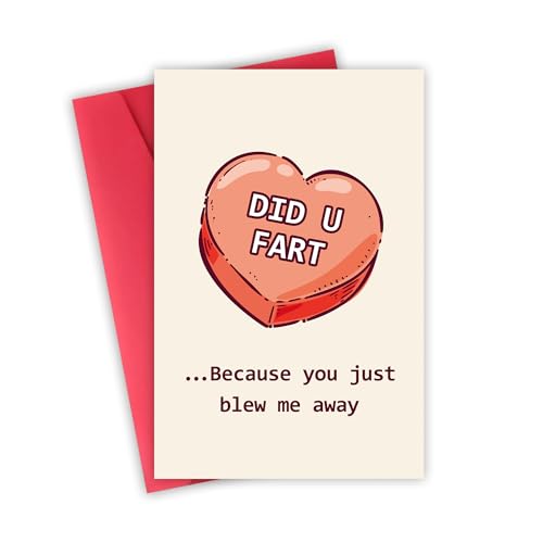 FSSDAS Funny Candy Heart Valentine's Day Cards Gifts for Her or Him, Valentines...