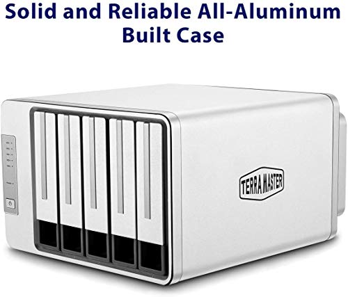 TERRAMASTER D5-300C USB3.0 (5Gbps) Tipo C Supporto per Raid 5-bay Raid Supporto Raid 0/1/Singolo Esclusivo 2 3 Raid Disco Rigido Storage Raid (Senza Disco)