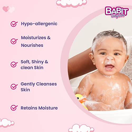 Image of Babit Baby Soap - Pack of 4 (75gm) | Goat Milk & Shea Butter | Soothes Rashes & Dry Skin | Gentle Hydration for Newborns, Babies & Kids | Baby Skin Care Products Kit Essential