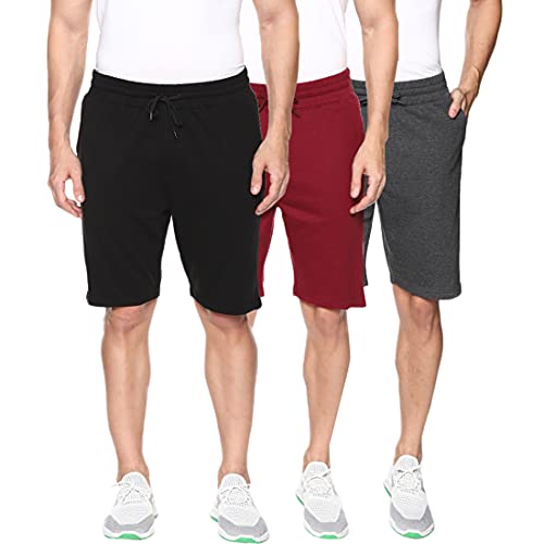 Image of Men's Regular Fit Cotton Shorts (Pack of 3)