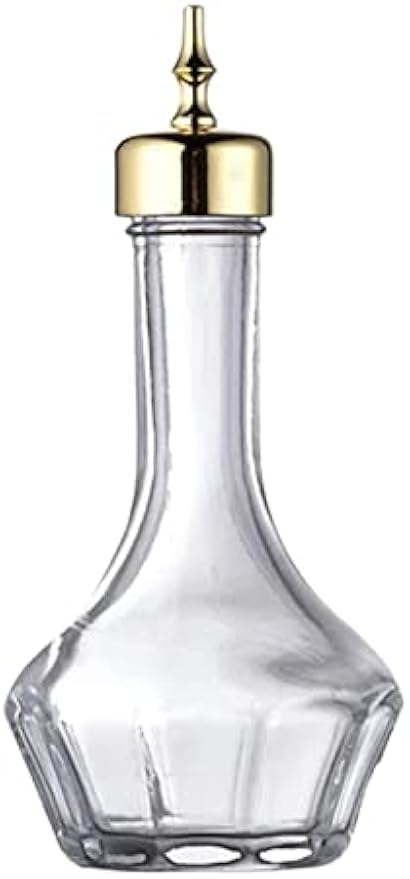 DUANxiaoyanK Botella amarga, para cóctel, herramienta de bar, con parte superior de acero inoxidable, para hacer cócteles artesanales, whisky (dorado)