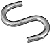 Open S-Hook Zinc 1-1/2