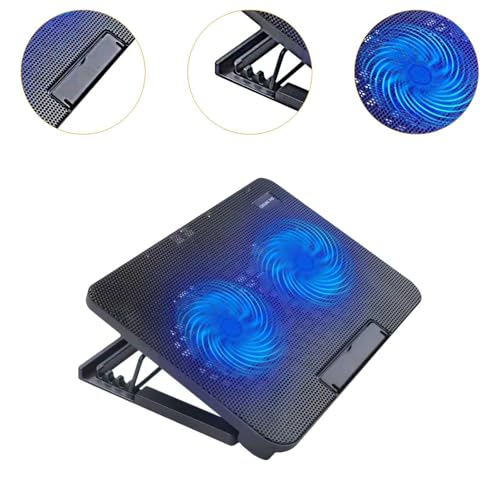 Base para Laptop con 2 Ventiladores y Puertos USB miniatura 2