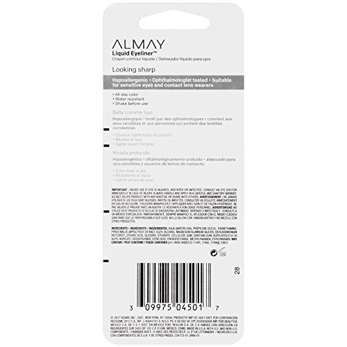 Almay Liquid Eyeliner, Black 221, 0.1 Ounce #TOP4
