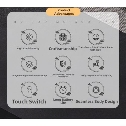 Báscula de cocina de precisión recargable para té de 0,1 g 3