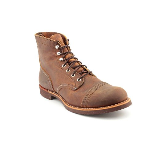 Red Wing Heritage Men's Iron Ranger Work Boot, Copper Rough and Tough, 12 D US