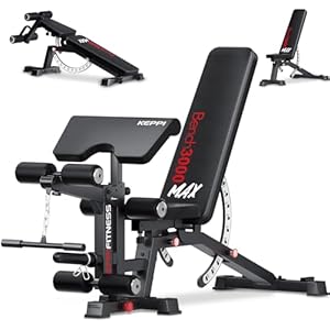 KeppiFitness Adjustable Weight Bench, Bench3000 MA...