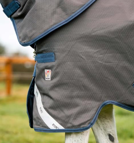 Manta de caballo Horseware Rhino Hexstop de varias capas de alta resistencia técnica 8