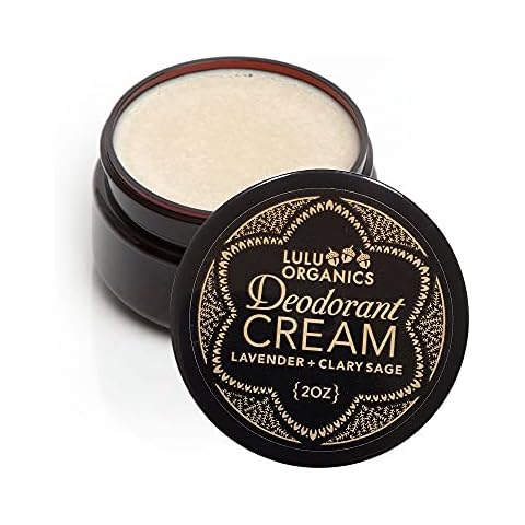 Lulu Organics - Deodorant Cream, All Natural Deodorant Cream for Everyday Use, Aluminun-Free Deodorant for Women and Men, Lavender and Clary Sage. 2oz Cover