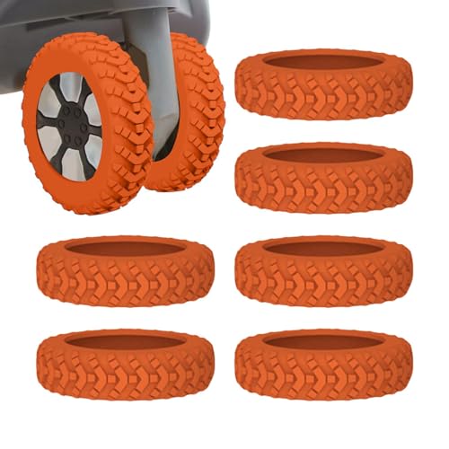 Suitcase Wheels Protector Covers,Colorful Silicone Luggage Wheel Covers - Colorful Silent Protection for Suitcases, Offices Chairs, Children's Beds, Freezers,