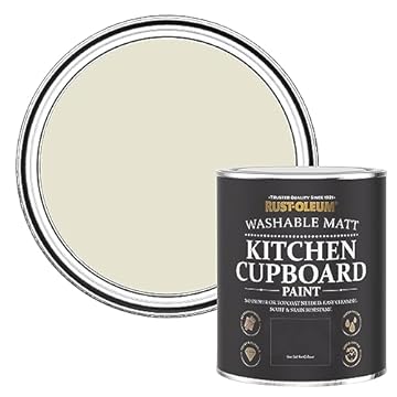Rust-Oleum Grey Kitchen Cupboard Paint in Matt Finish - Oyster 750ml