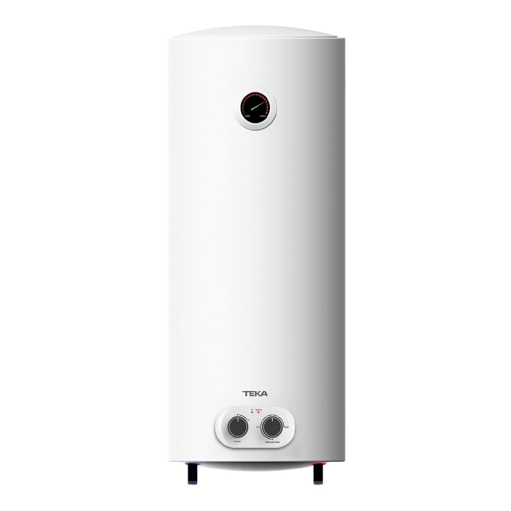 TEKA Termo Eléctrico 73 L, Instalación Vertical/​Horizontal, Resistencia Envainada, Tanque Acero Esmaltado, Protección Sobrecalentamiento, EWH 80 DHH