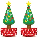 Beistle Inflatable Christmas Tree Coolers - 2 Pack, Holds approx. 24 12 oz. Cans - Beverage Cooler, Drink Containers for Parties, Christmas Inflatable, Holiday Decorations, 4’ 8” x 26”