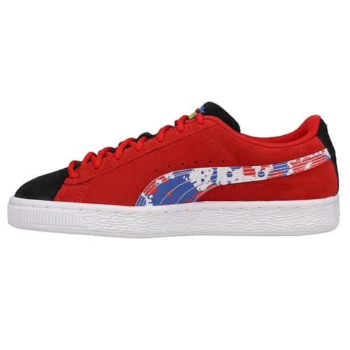 PUMA Kids Boys Suede Splash Lace Up Sneakers Shoes Casual - Red - Size 7 M3