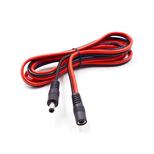 Amazon | DC電源プラグケーブル5.5 x 2.1mmオスメスアダプターコード